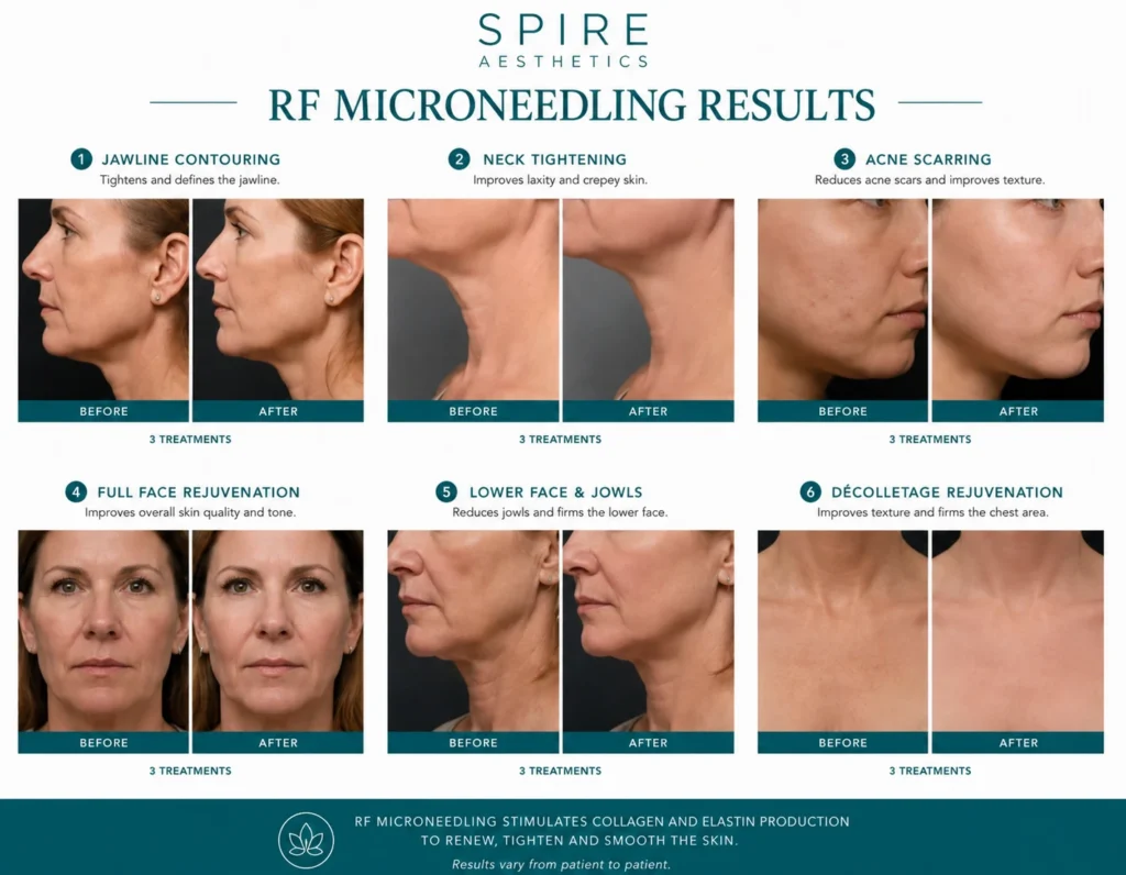 RF Microneedling Skin tightening Lyndhurst results