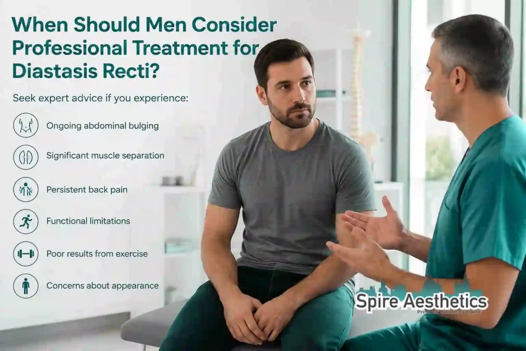 When Should Men Consider Professional Treatment for Diastasis Recti Lyndhurst?
