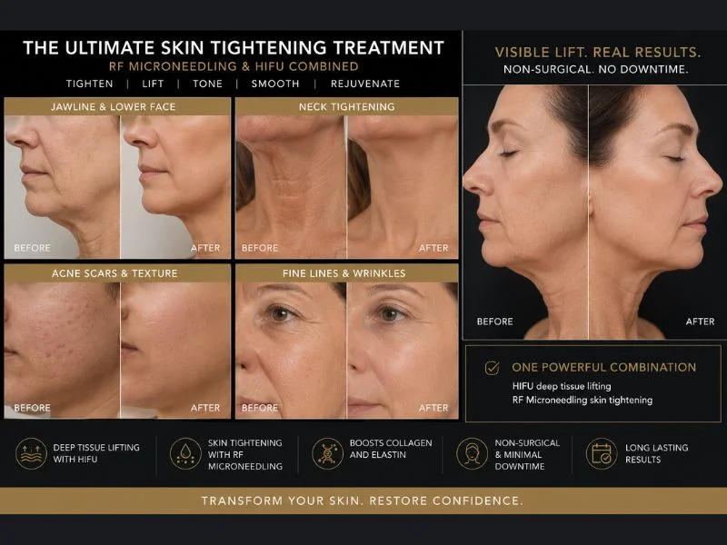 Results of combined treatment for the ultimate skin tightening treatment Lyndhurst