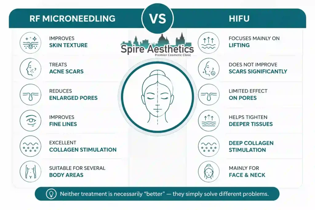 RF Microneedling vs HIFU: Which Treatment Gives Better Results Lyndhurst?